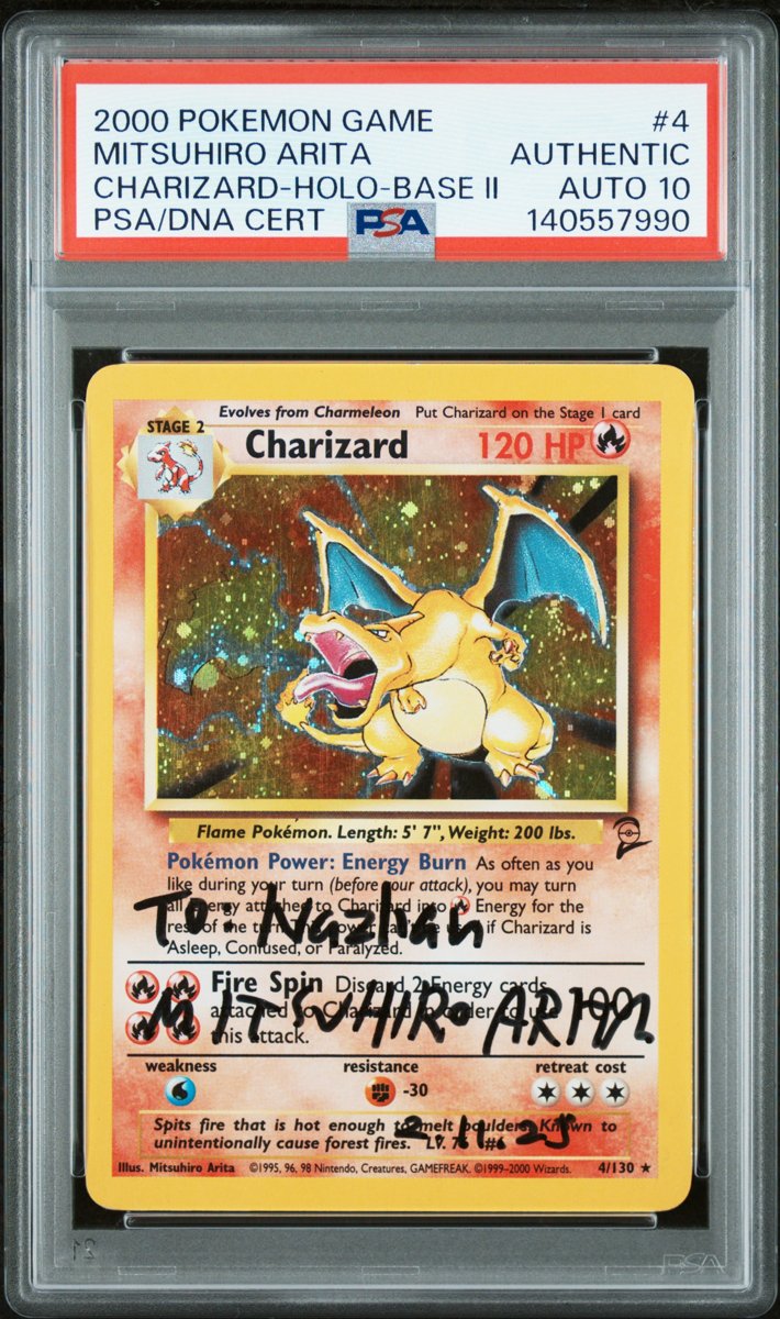 Charizard PSA AUTO 10