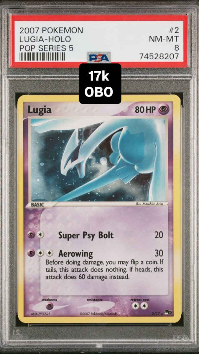 Lugia PSA NM-MT 8