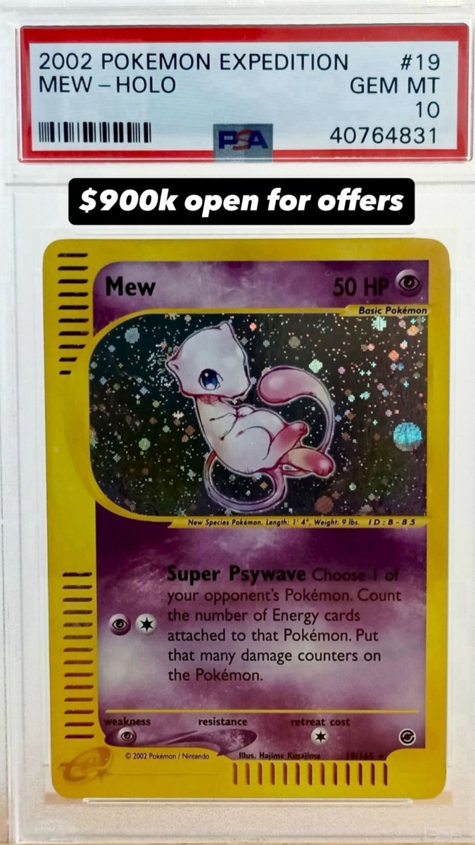 Mew PSA GEM MT 10