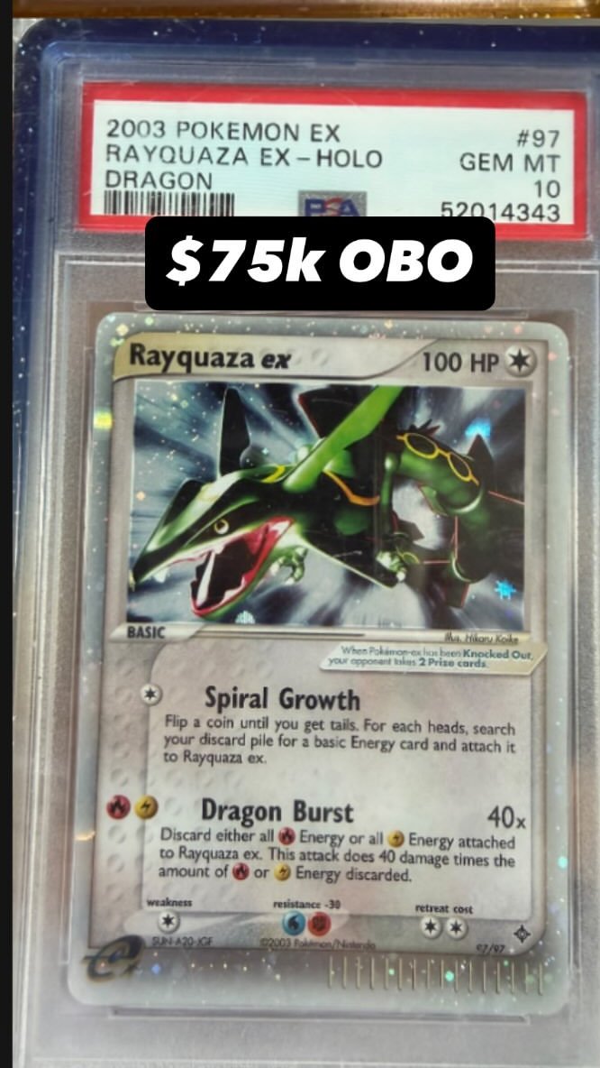 Rayquaza EX PSA GEM MT 10