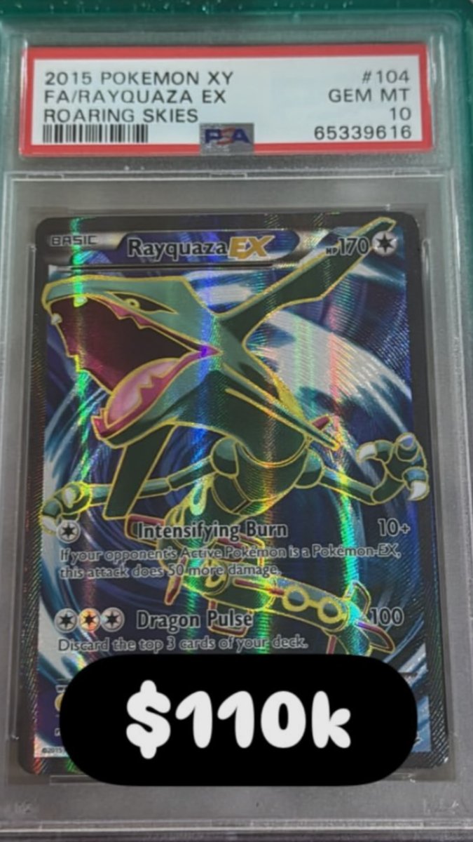 Rayquaza EX PSA GEM MT 10