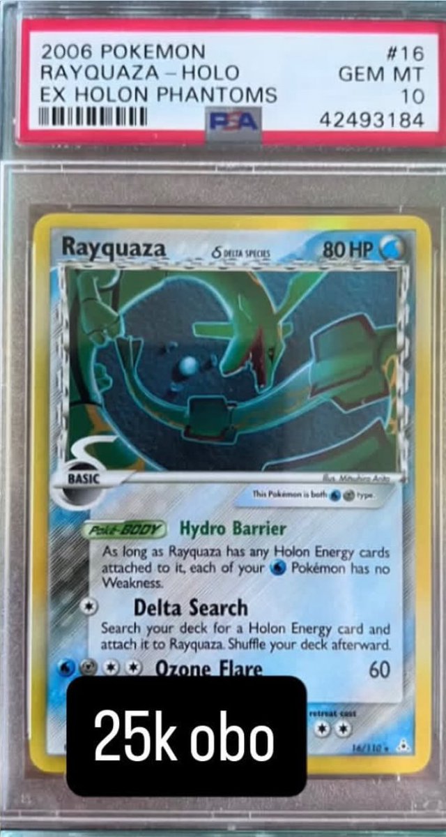 Rayquaza PSA GEM MT 10
