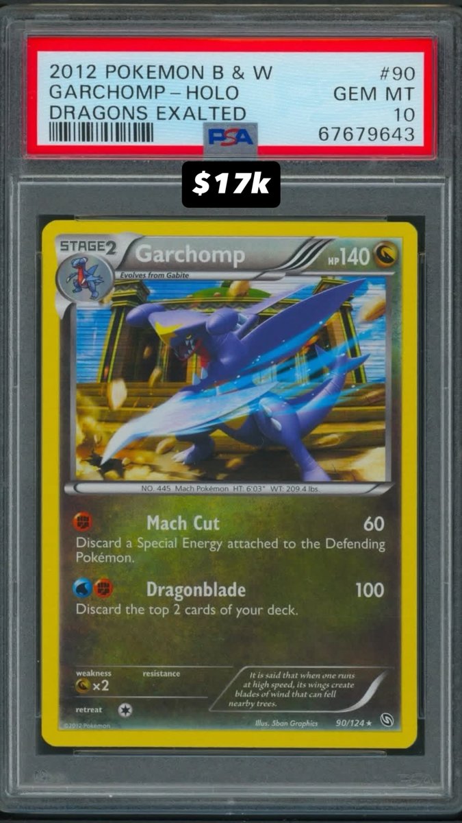 Garchomp PSA GEM MT 10