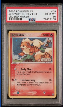 Growlithe PSA GEM MT 10
