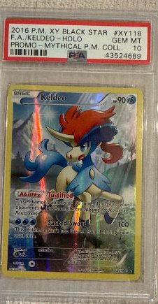 Keldeo PSA GEM MT 10
