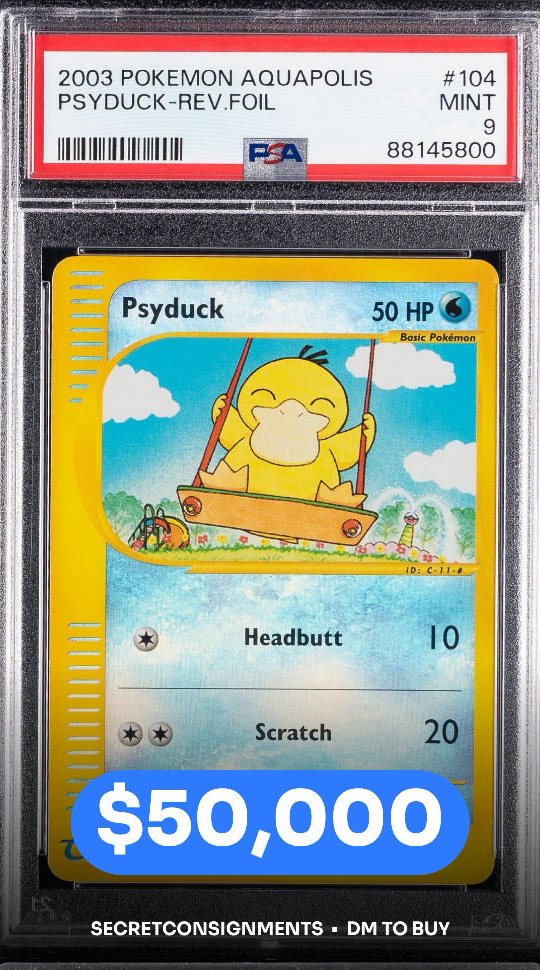 Psyduck PSA MINT 9