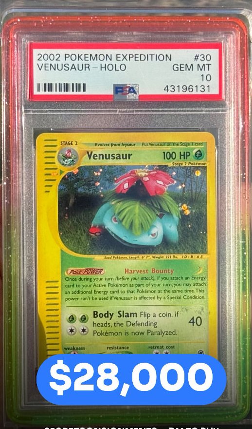 Venusaur PSA GEM MT 10