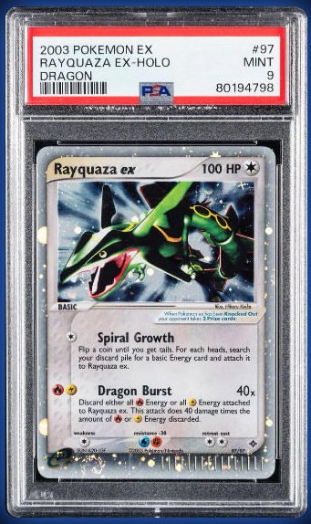 Rayquaza EX PSA MINT 9