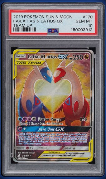 Latias & Latios GX PSA GEM MT 10