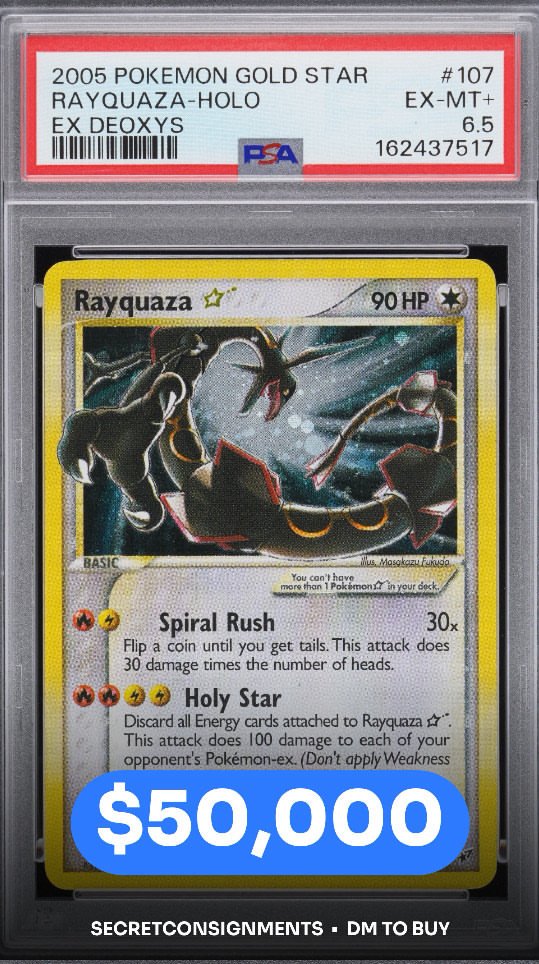 Rayquaza PSA EX-MT+ 6.5