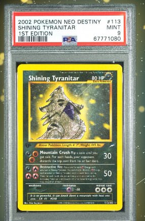 Shining Tyranitar PSA MINT 9