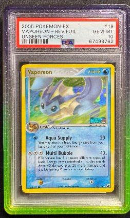 Vaporeon PSA GEM MT 10