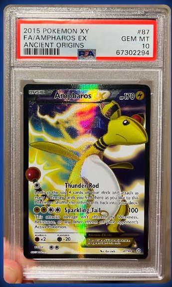 FA/Ampharos ex PSA GEM MT 10