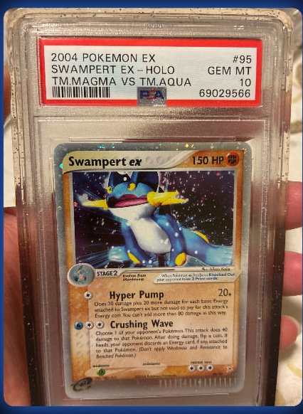 Swampert EX PSA GEM MT 10