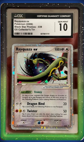 Rayquaza EX CGC GEM MINT 10
