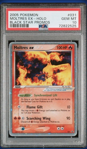MOLTRES EX PSA GEM MT 10
