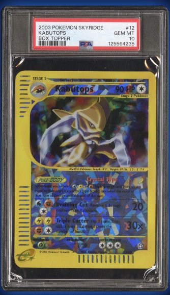Kabutops PSA GEM MT 10