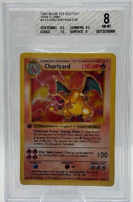 Charizard BGS 8 NM-MT