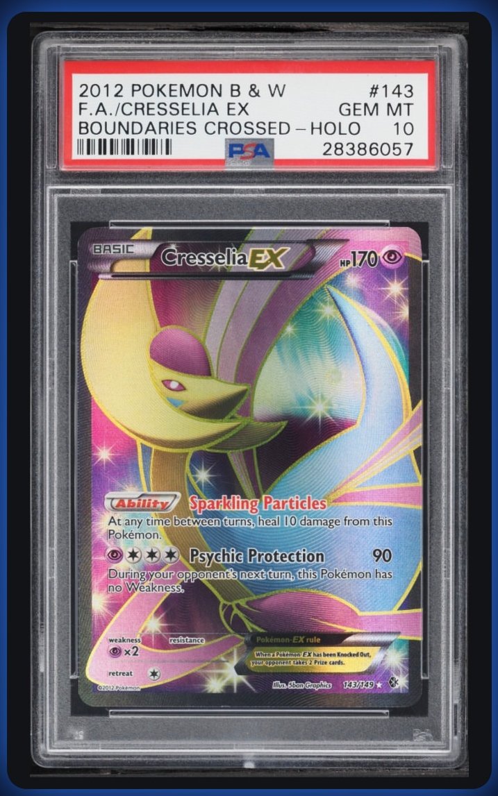 Cresselia EX PSA GEM MT 10