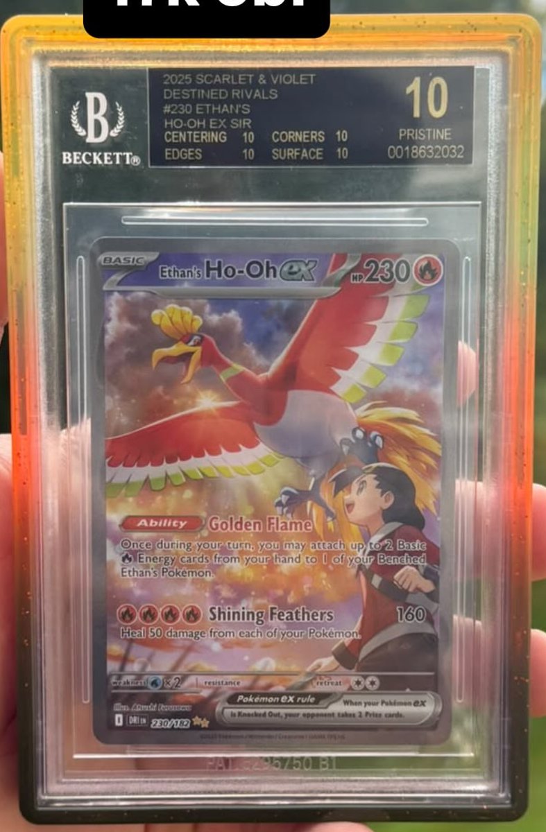 Ethan's Ho-Oh ex Sir other 10 PRISTINE