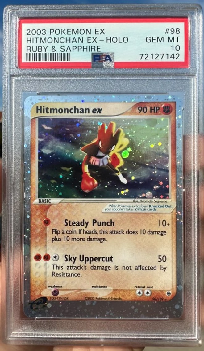 Hitmonchan EX PSA GEM MT 10