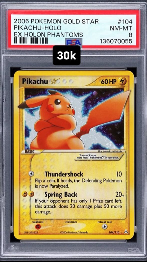 Pikachu PSA NM-MT 8