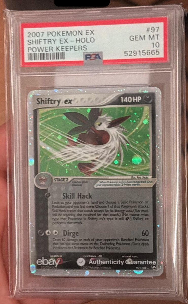 Shiftry EX PSA GEM MT 10