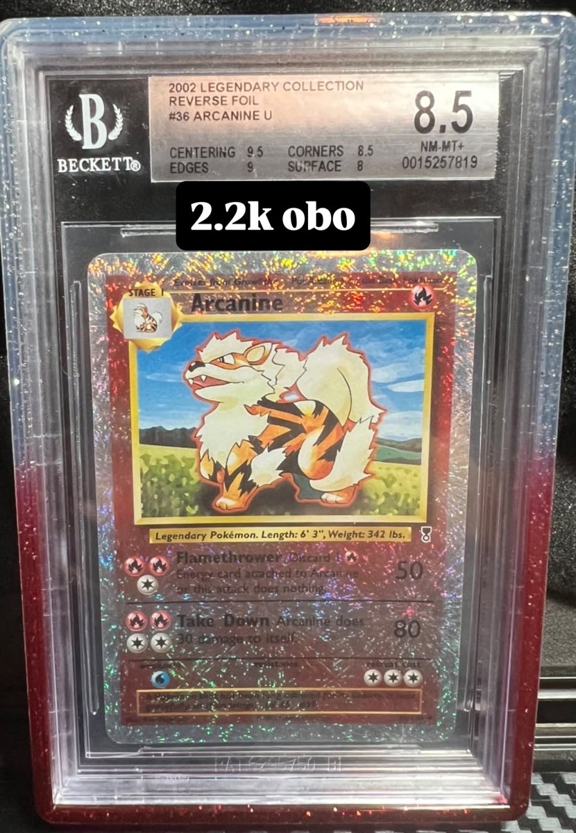 Arcanine other 8.5 NM-MT+