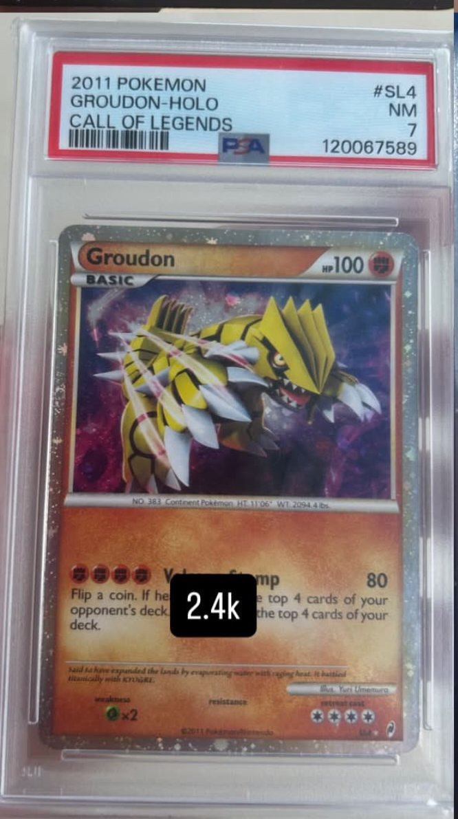 Groudon PSA NM 7