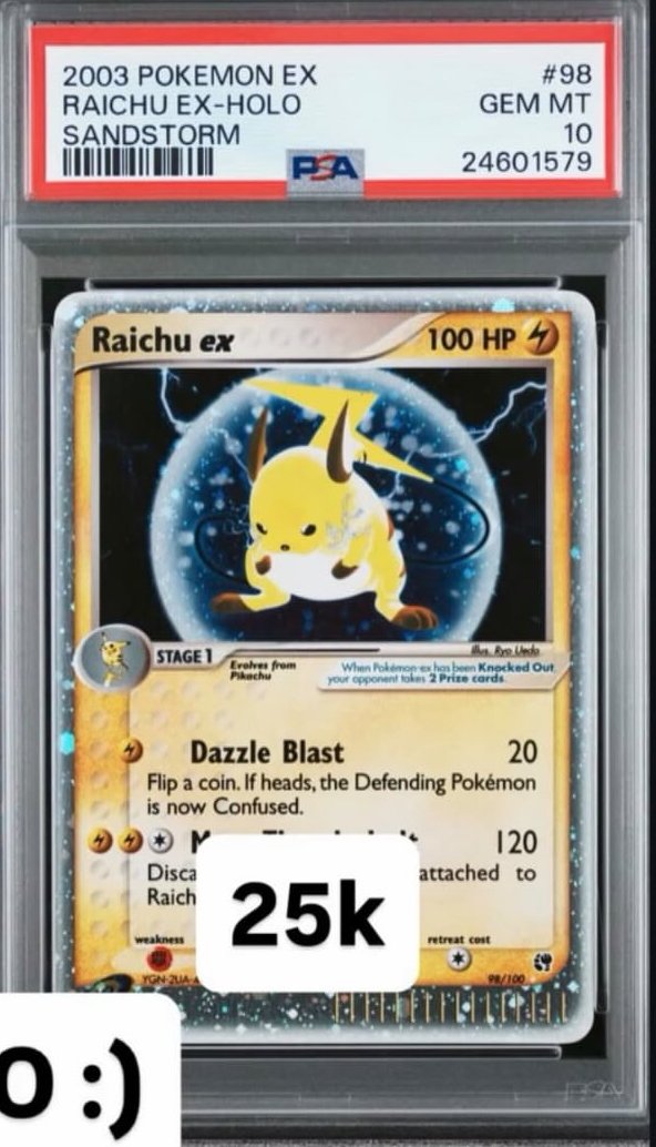 Raichu EX PSA GEM MT 10