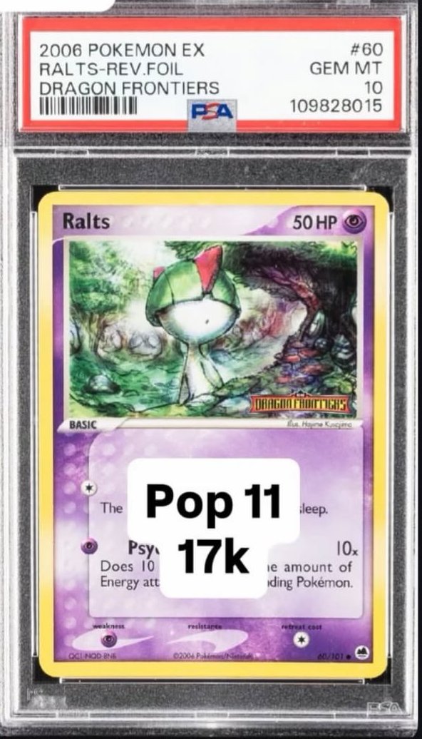Ralts PSA GEM MT 10