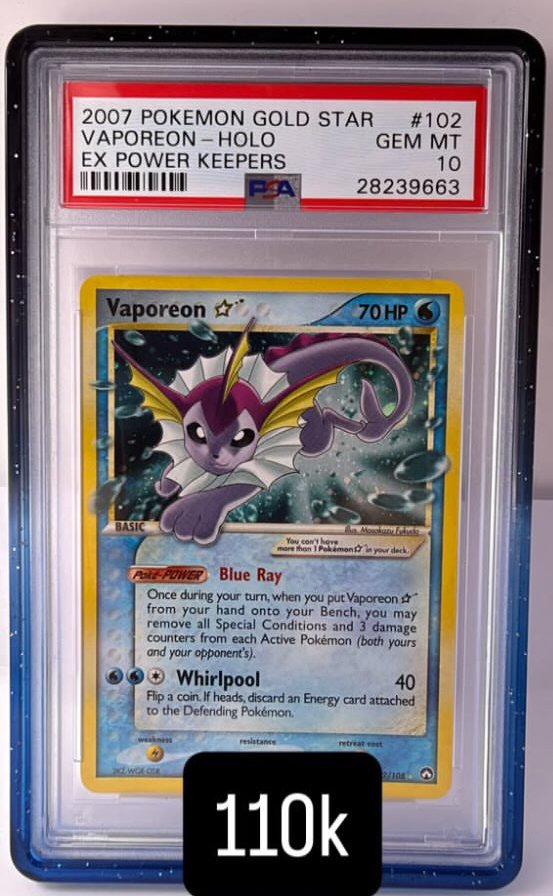 Vaporeon PSA GEM MT 10