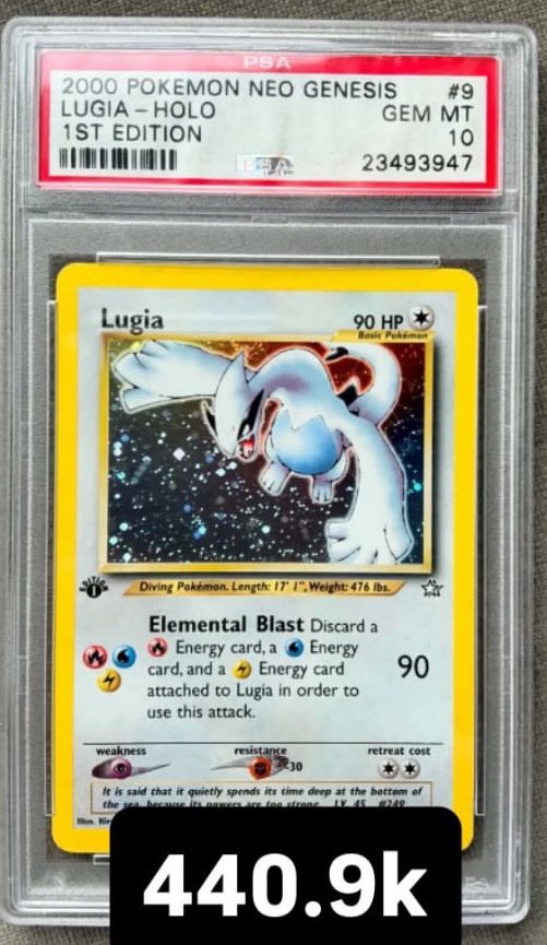 Lugia PSA GEM MT 10