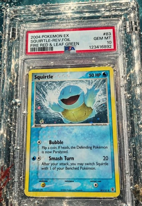 Squirtle PSA GEM MT 10