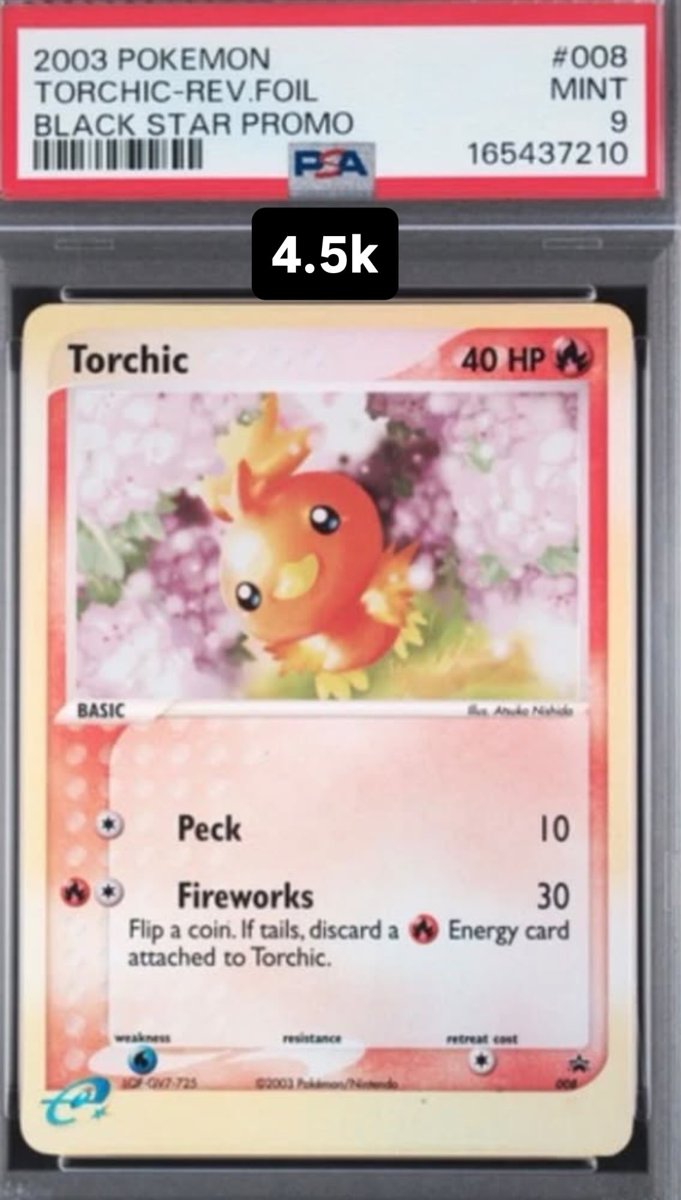 Torchic PSA MINT 9