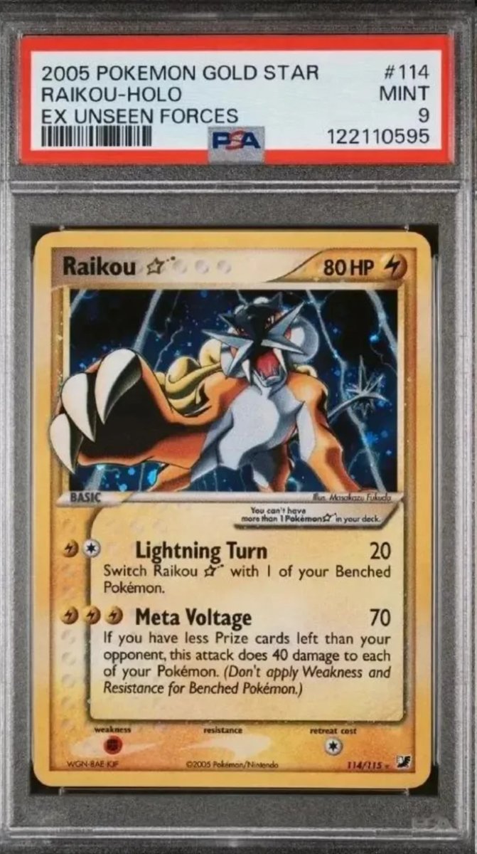 Raikou PSA MINT 9