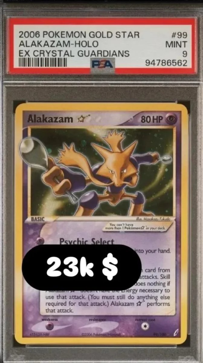 Alakazam PSA MINT 9