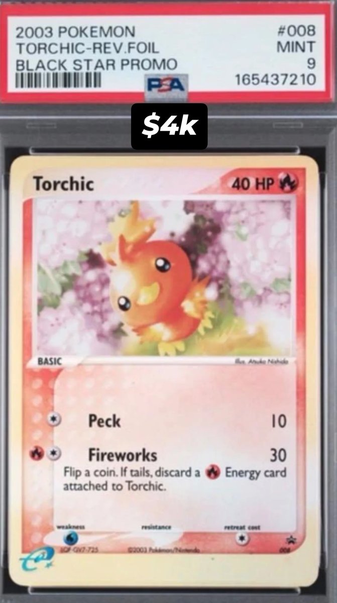 Torchic-Rev.foil PSA MINT 9