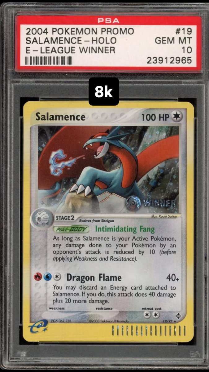 Salamence PSA GEM MT 10