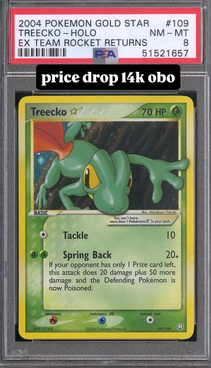 Treecko PSA NM-MT 8
