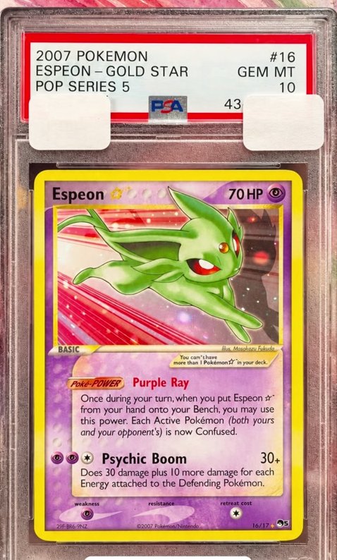 Espeon PSA GEM MT 10