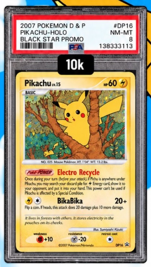 Pikachu PSA NM-MT 8