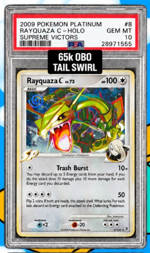 Rayquaza C PSA GEM MT 10