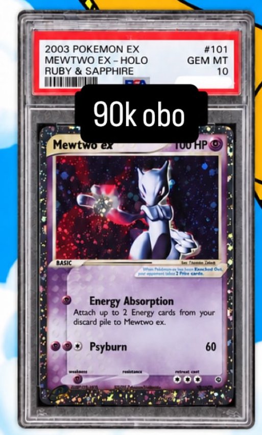 Mewtwo ex PSA GEM MT 10