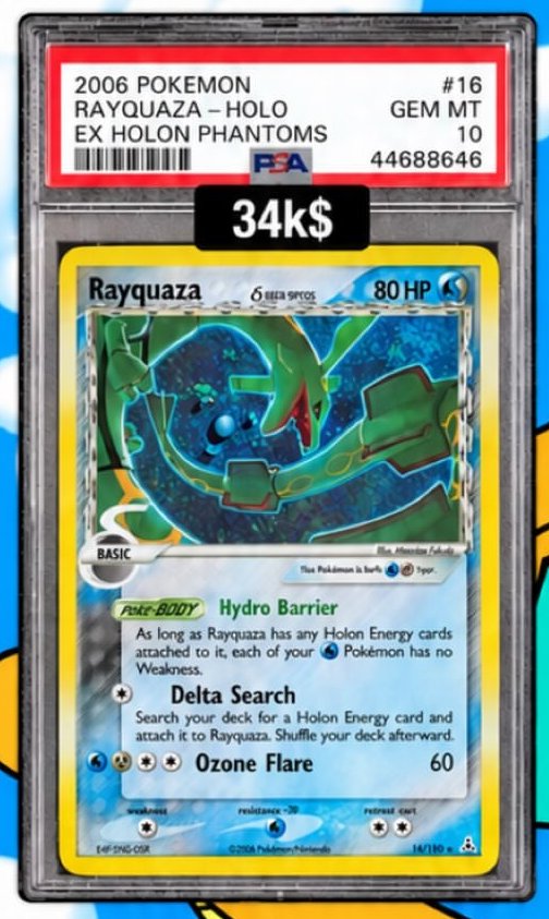 Rayquaza PSA GEM MT 10
