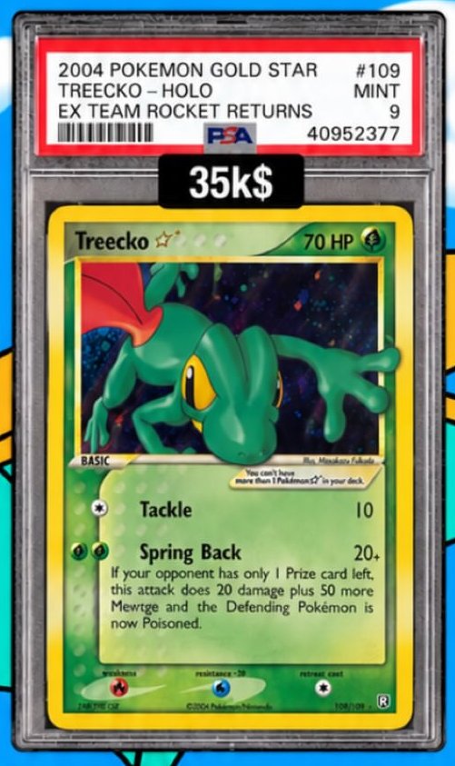 Treecko PSA MINT 9