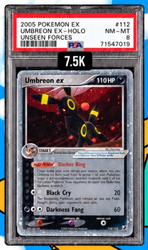 Umbreon EX PSA NM-MT 8