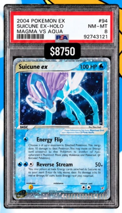 Suicune EX PSA NM-MT 8
