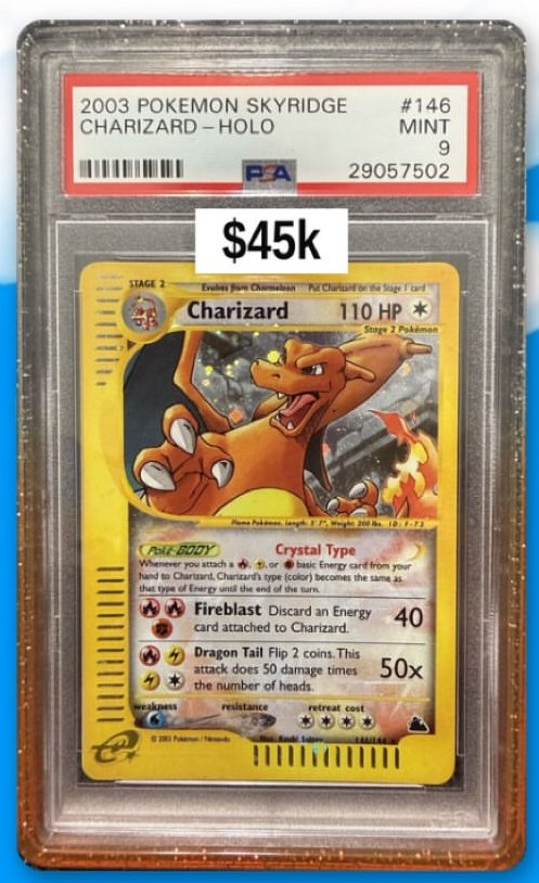 Charizard PSA MINT 9
