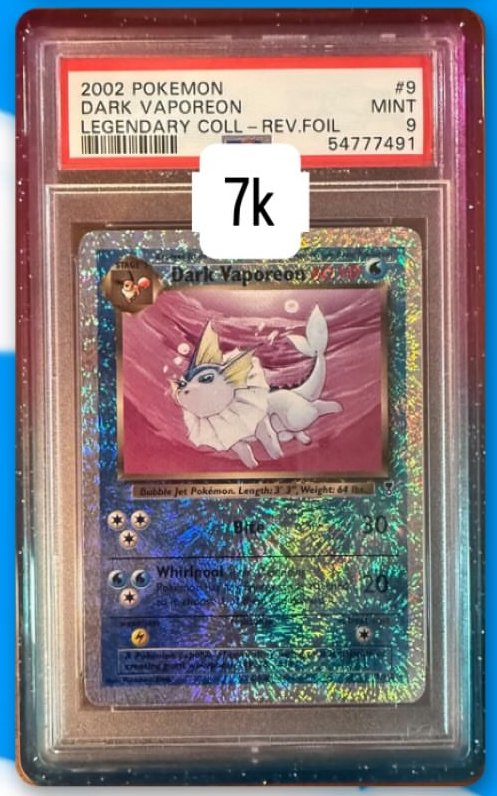 Dark Vaporeon PSA MINT 9